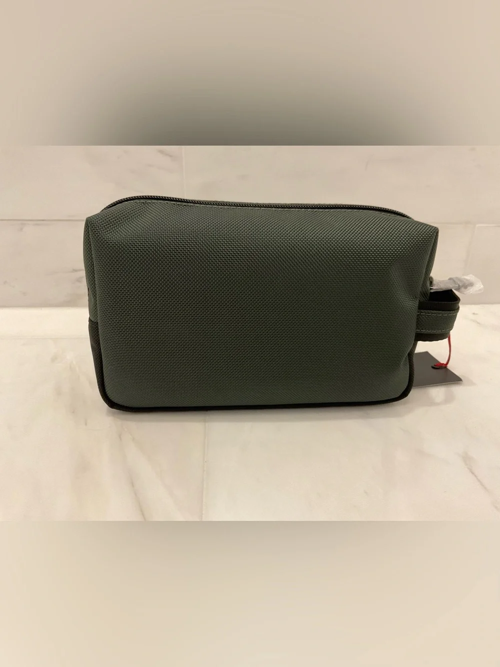 NEW TUMI Ballistic Nylon Zippered MEDIUM KIT Pouch Cosmetic Bag - SPRUCE GREEN